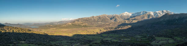 istock Panoramic view of Regino Valley and mountains in Corsica 938426036