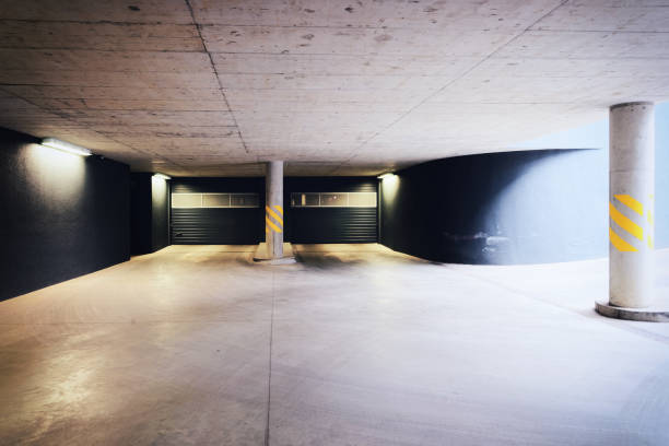 istock Underground Parking garage in modern house 938430574