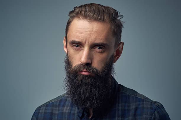 istock Close up portrait of bearded male. 938438708