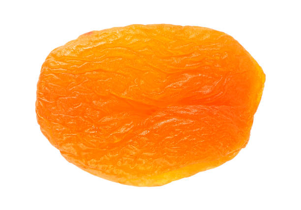 istock Dried apricot isolated on a white background, closeup. Top view. 938438992