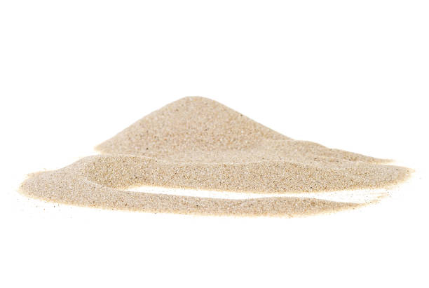 istock Pile desert sand isolated on white background 938439082
