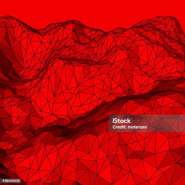 Red Background Modelling Red Abstract Polygonal Background Stock Illustration - Download Image ...