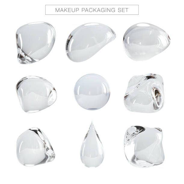 Bubbles icon set Cosmetics Products Template, package , Make-Up, Moisturizer refraction photos stock pictures, royalty-free photos & images