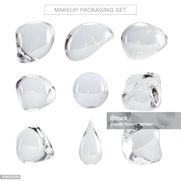 Bubbles Icon Set Stock Photo - Download Image Now - Drop, Water, Glass - Material