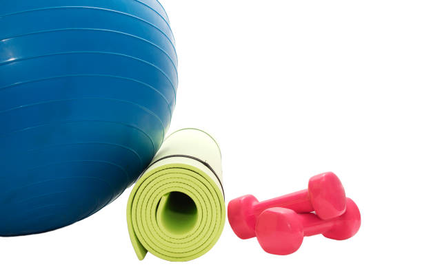 istock Fitness ball, dumbbells, Mat 938463758