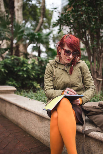 istock Artistic Woman Drawing Beauty In Nature 938467958