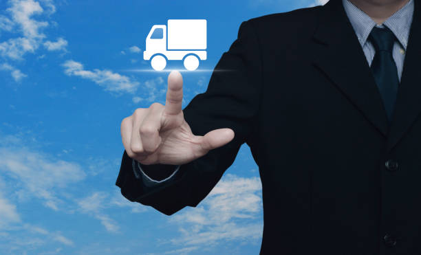 istock Truck delivery service concept 938475664
