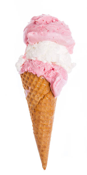 istock ice cream cone with red - white - red ice cream scoops (national colors of Austria) 938480990