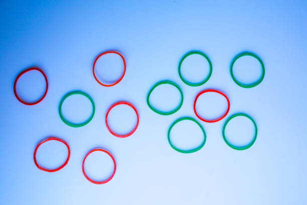 istock Rubber bands, Elastic bands isolated on white background 938484372
