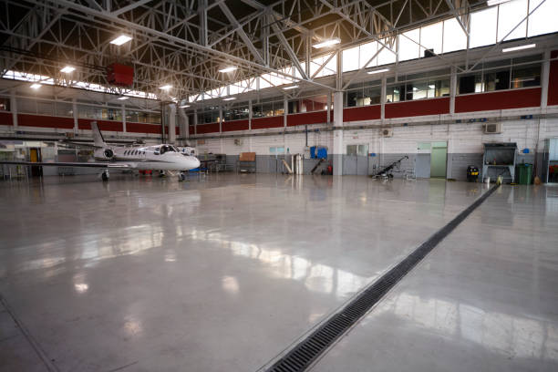 istock Aircraft in the hangar 938494002