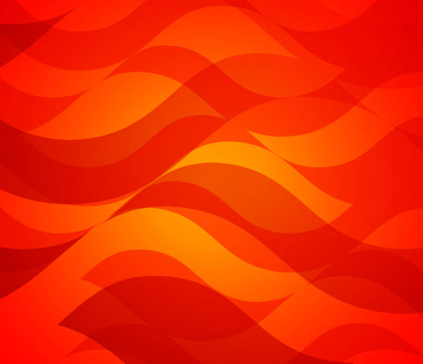 Red Colorful Vector Background Clean Frame with Abstract Pattern of Wavy Fire Flame, Red Colorful Vector Background. flame designs stock illustrations