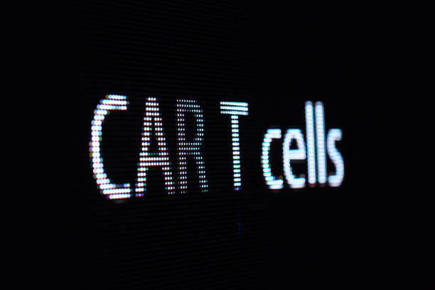 istock Chimeric antigen receptors (CARs) T cell letter in LED large screen 938501146