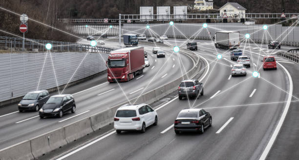 istock Autonomous Cars on Road 938512182