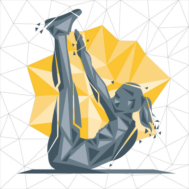 istock Vector silhouettes of woman doing fitness 938513232