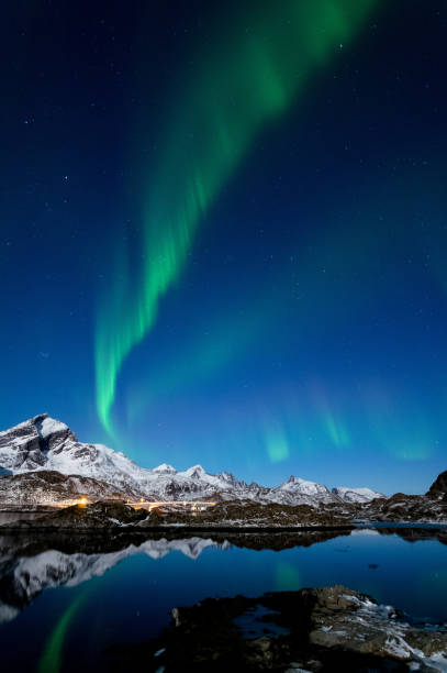istock Northern Lights in Lofoten Islands, Norway 938531026