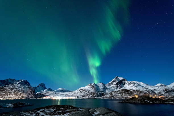 istock Northern Lights in Lofoten Islands, Norway 938531098