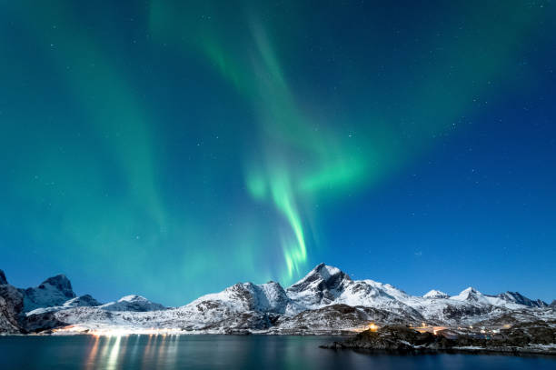 istock Northern Lights in Lofoten Islands, Norway 938531846