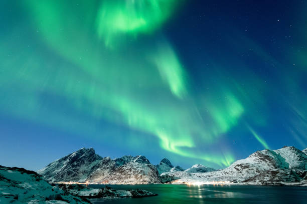istock Northern Lights in Lofoten Islands, Norway 938531908