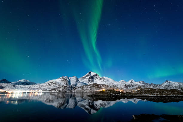 istock Northern Lights in Lofoten Islands, Norway 938532040