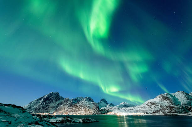 istock Northern Lights in Lofoten Islands, Norway 938532142