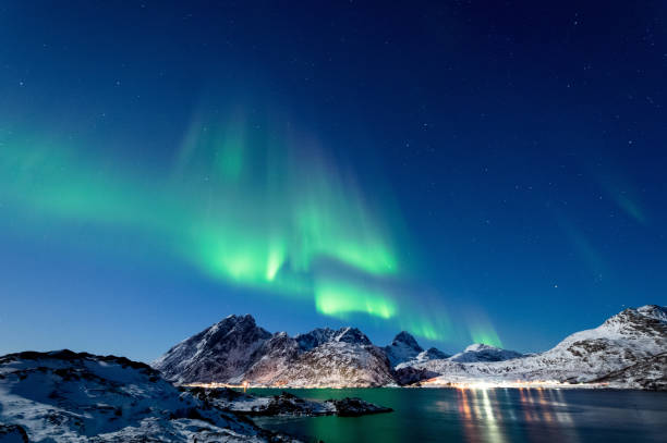 istock Northern Lights in Lofoten Islands, Norway 938532408