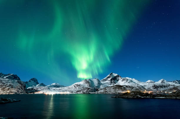 istock Northern Lights in Lofoten Islands, Norway 938532530