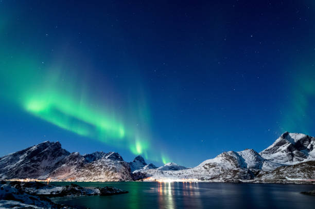 istock Northern Lights in Lofoten Islands, Norway 938532648