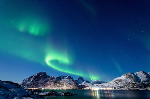 istock Northern Lights in Lofoten Islands, Norway 938533924