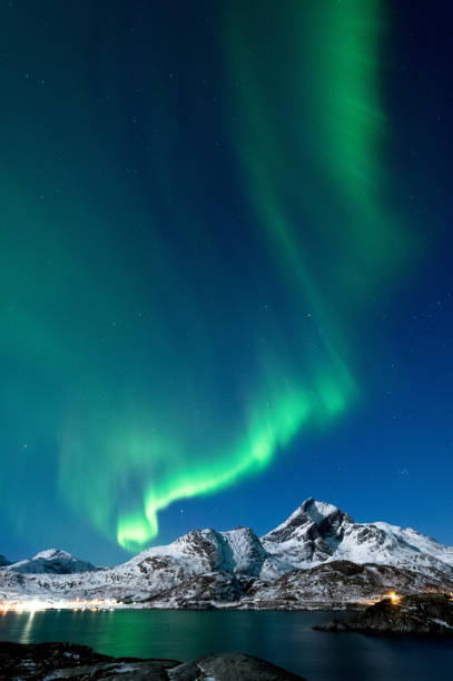 istock Northern Lights in Lofoten Islands, Norway 938535244