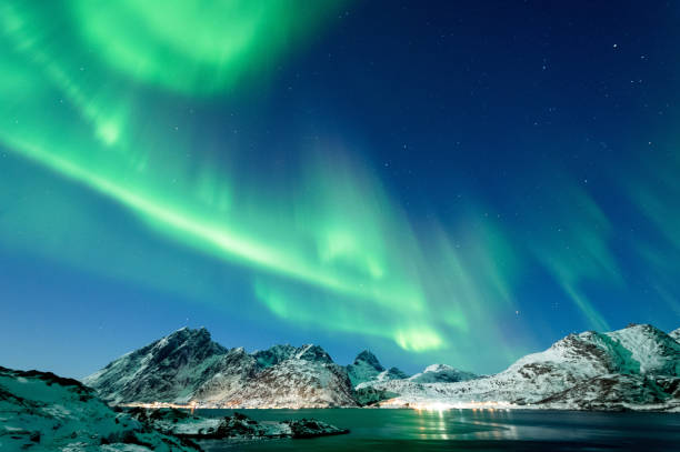 istock Northern Lights in Lofoten Islands, Norway 938535830