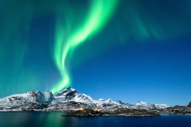 istock Northern Lights in Lofoten Islands, Norway 938535944