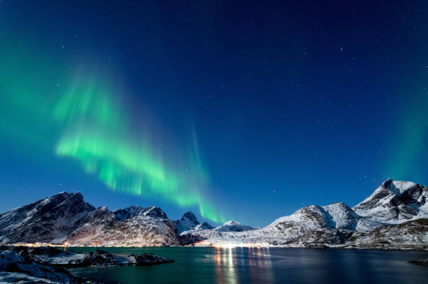 istock Northern Lights in Lofoten Islands, Norway 938536278