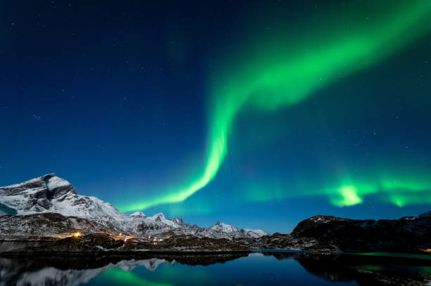 istock Northern Lights in Lofoten Islands, Norway 938536328
