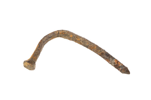 istock rusty forged nail isolated on white background 938537174