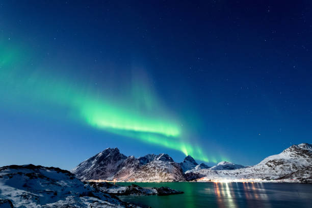 istock Northern Lights in Lofoten Islands, Norway 938537336