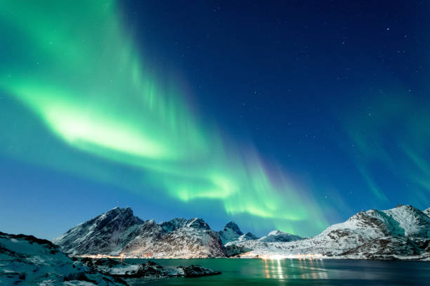 istock Northern Lights in Lofoten Islands, Norway 938539914