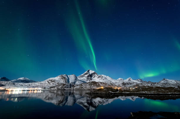 istock Northern Lights in Lofoten Islands, Norway 938541652