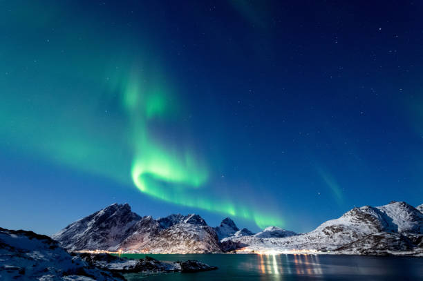 istock Northern Lights in Lofoten Islands, Norway 938541774