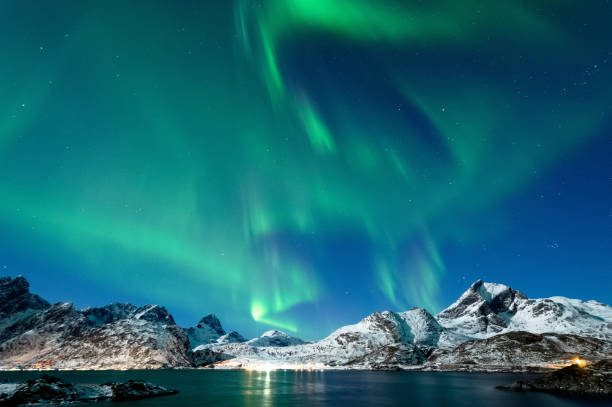istock Northern Lights in Lofoten Islands, Norway 938542198