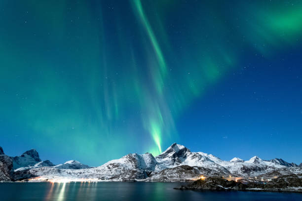 istock Northern Lights in Lofoten Islands, Norway 938542498