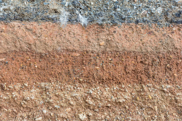 istock Section of soil under the asphalt road 938542766