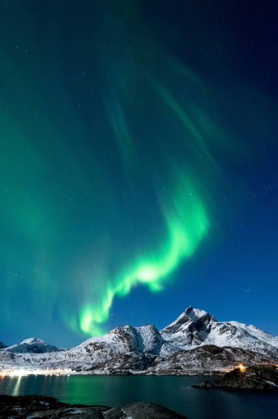 istock Northern Lights in Lofoten Islands, Norway 938542772