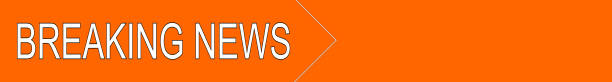 breaking news banner - illustration - newsflash imagens e fotografias de stock