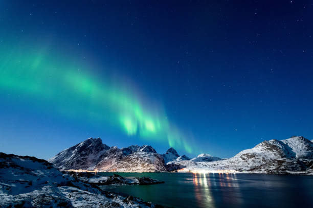 istock Northern Lights in Lofoten Islands, Norway 938543720