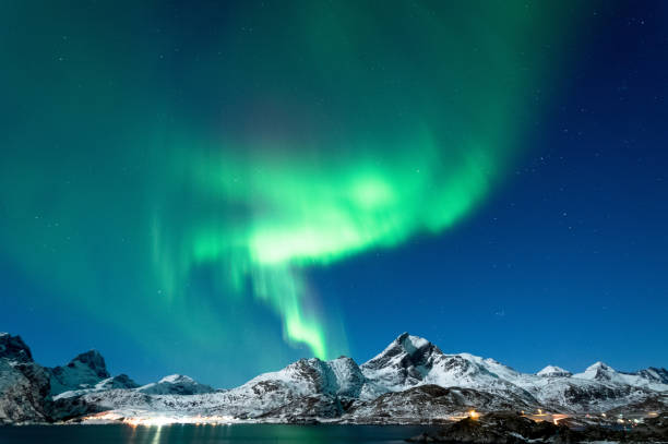 istock Northern Lights in Lofoten Islands, Norway 938543788