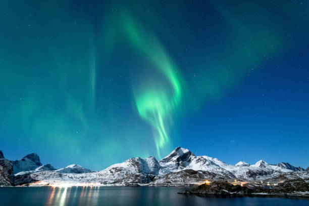 istock Northern Lights in Lofoten Islands, Norway 938546266