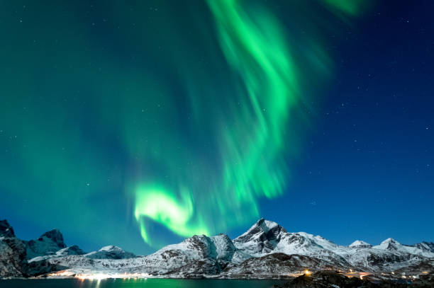 istock Northern Lights in Lofoten Islands, Norway 938546318
