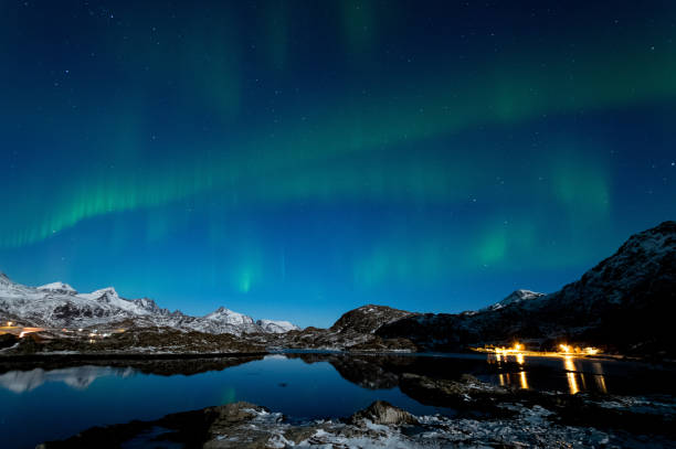istock Northern Lights in Lofoten Islands, Norway 938546618