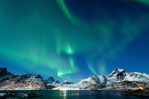 istock Northern Lights in Lofoten Islands, Norway 938546826