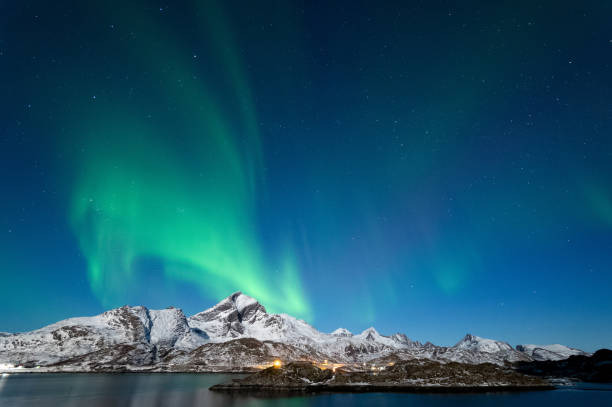 istock Northern Lights in Lofoten Islands, Norway 938547104